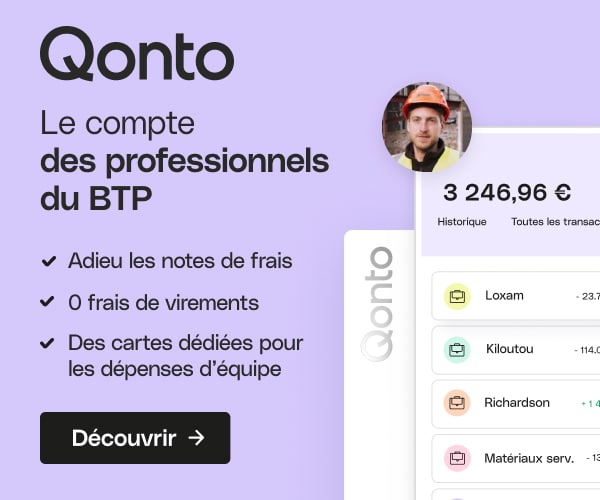 Qonto compte professionnel - Notre choix 2026